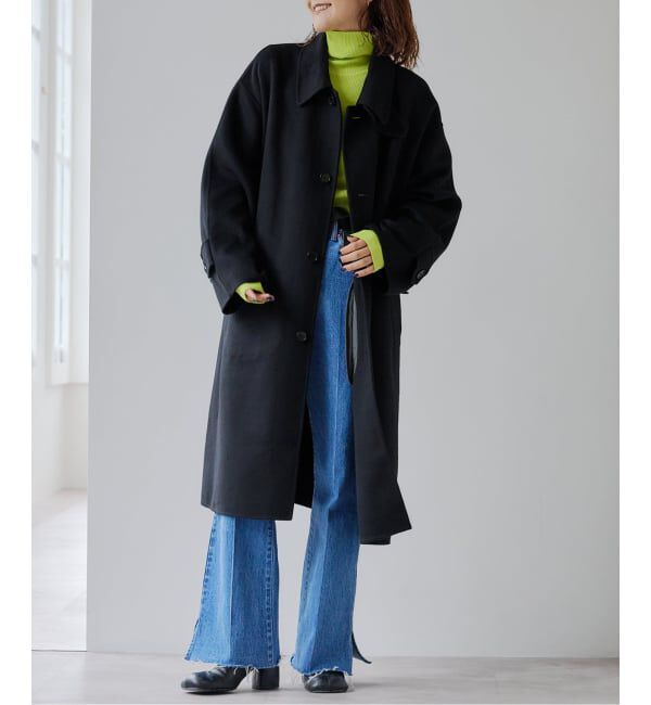 OUTDOOR PRODUCTS Usual Things「ダブルフェイスステンカラーコート」|ステンカラーコート|