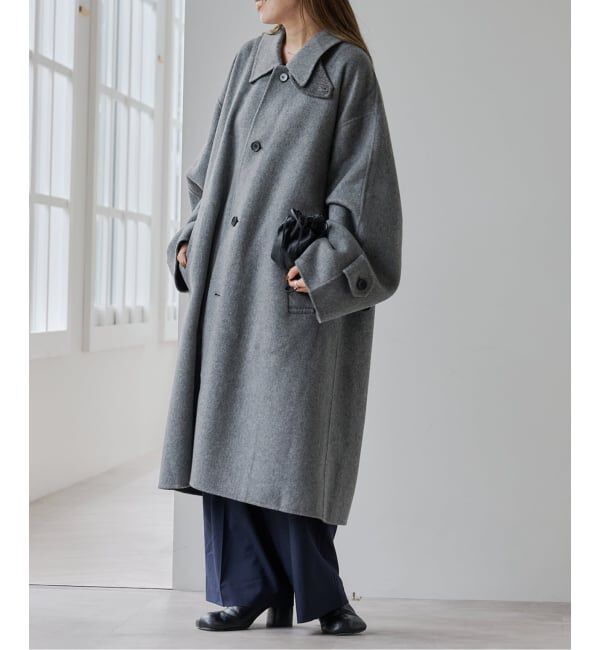 OUTDOOR PRODUCTS Usual Things「ダブルフェイスステンカラーコート」|ステンカラーコート|