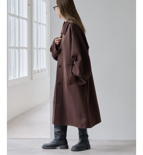 OUTDOOR PRODUCTS Usual Things「ダブルフェイスステンカラーコート」|ステンカラーコート|