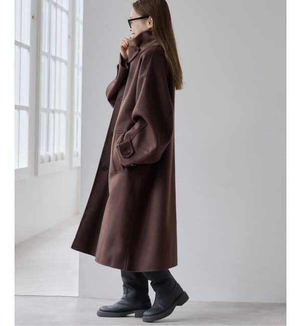 OUTDOOR PRODUCTS Usual Things「ダブルフェイスステンカラーコート」|ステンカラーコート|