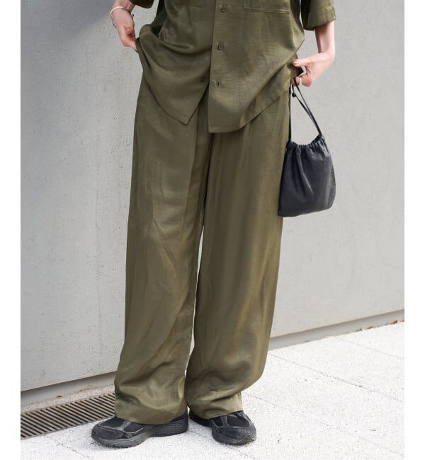 OUTDOOR PRODUCTS Usual Things「≪予約≫ヴィンテージサテンタンブラーイージーパンツ」|スラックス|
