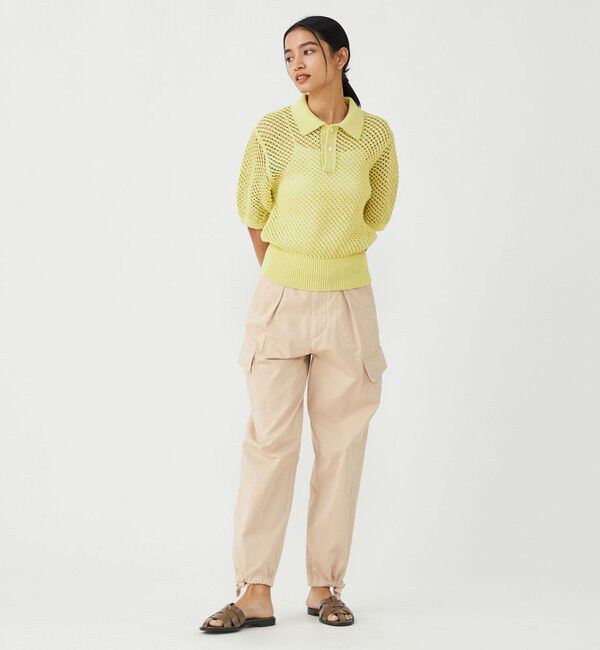 MACPHEE「ソフトコットンサテン カーゴパンツ」|カーゴ|