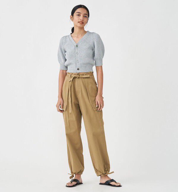 MACPHEE「ソフトコットンサテン カーゴパンツ」|カーゴ|