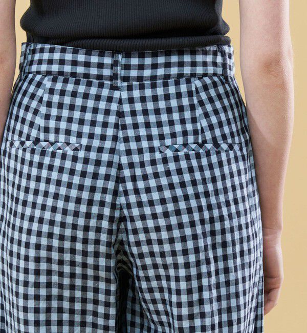 GALERIE VIE「リネンキュプラコンパクト ワイドクロップドパンツ」|その他|