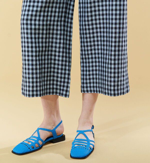 GALERIE VIE「リネンキュプラコンパクト ワイドクロップドパンツ」|その他|