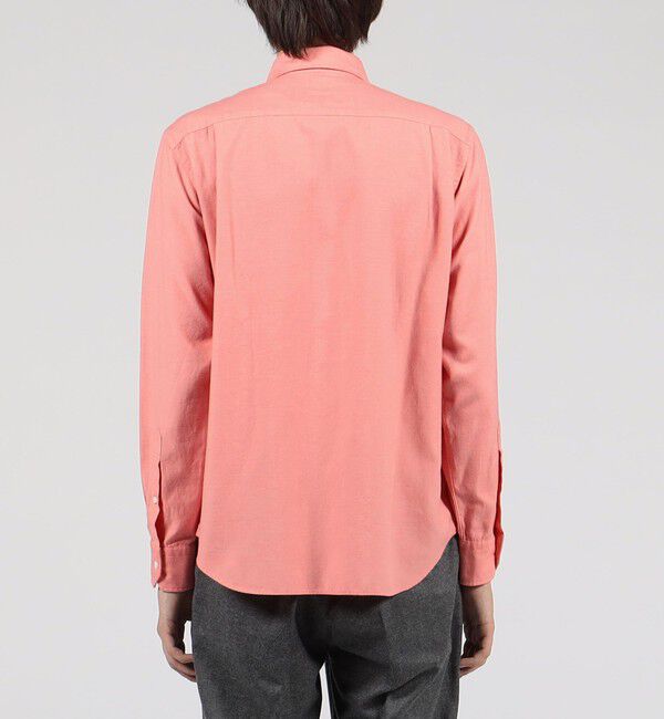 TOMORROWLAND MENS「コットンカシミヤ ワイドスプレッドカラーシャツ」|シャツ・ブラウス|