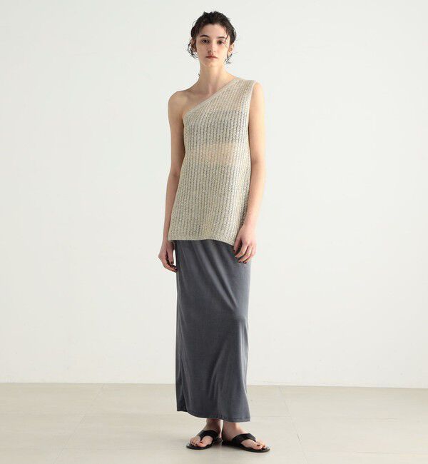 BACCA「オーロラフィルム ワンショルダートップス」|ニット・セーター|