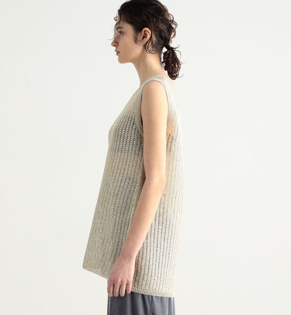 BACCA「オーロラフィルム ワンショルダートップス」|ニット・セーター|