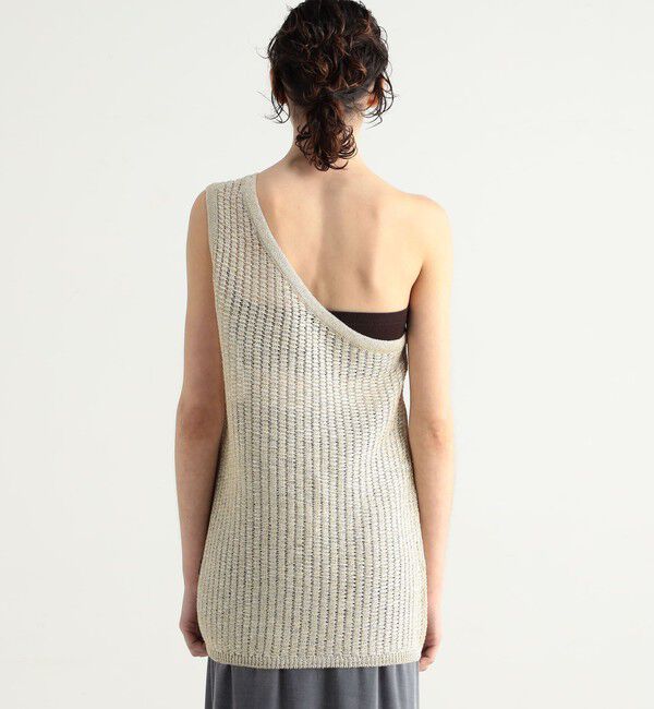 BACCA「オーロラフィルム ワンショルダートップス」|ニット・セーター|