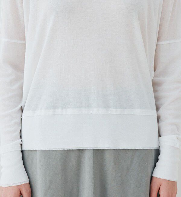 GALERIE VIE「ガーゼフライスジャージー ボートネックプルオーバー」|Tシャツ・カットソー|