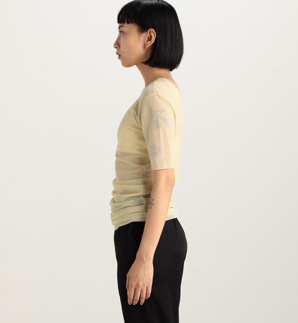 Edition「ツイストシアー ハーフスリーブトップス」|Tシャツ・カットソー|