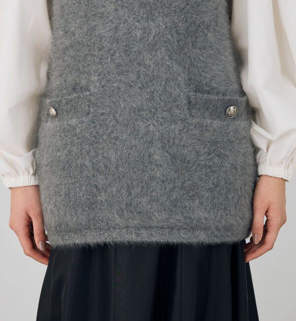 DES PRES「フォックスカシミヤ Vネックベスト」|ベスト・ジレ|