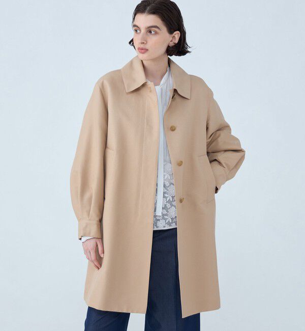 TOMORROWLAND collection「コットンシルクグログラン パフステンカラーコート」|ステンカラーコート|