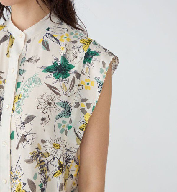 TOMORROWLAND collection「トリビュートフラワー ピコカットスリーブブラウス」|シャツ・ブラウス|