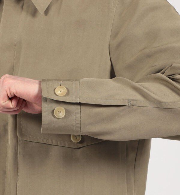 TOMORROWLAND MENS「シルク フライトジャケット」|ブルゾン・スタジャン|