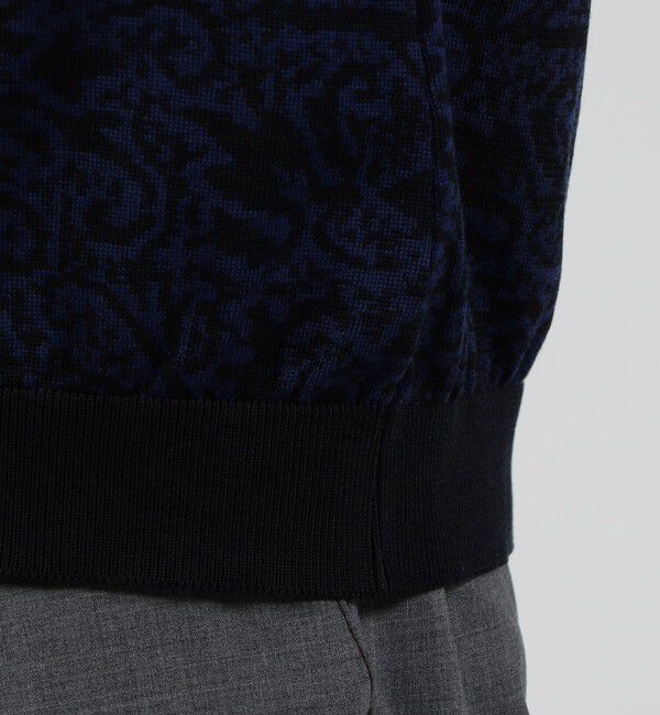 TOMORROWLAND MENS「TOMORROWLAND tricot ペイズリー柄 コットンハーフスリーブ ニット」|ニット・セーター|