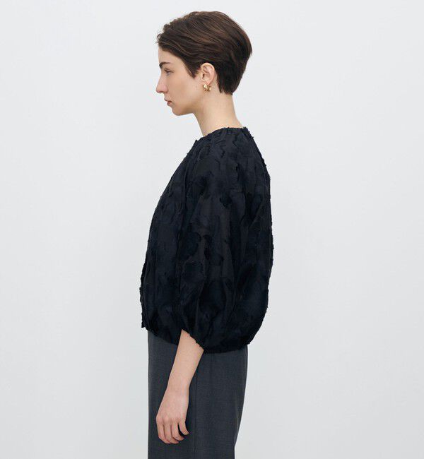 TOMORROWLAND collection「シアーカットフラワー ライトブルゾン」|ブルゾン・スタジャン|