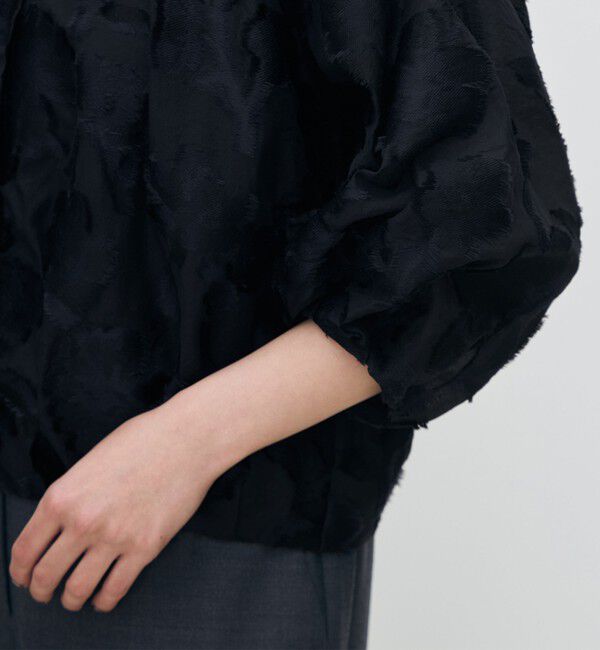 TOMORROWLAND collection「シアーカットフラワー ライトブルゾン」|ブルゾン・スタジャン|