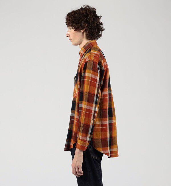 TOMORROWLAND MENS「コットンビエラチェック ダブルポケット ロングスリーブシャツ」|シャツ・ブラウス|