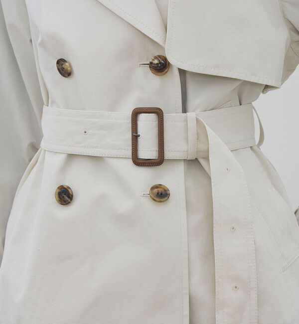 DES PRES「【WEB先行予約】 コットンドライクロス ショートトレンチコート」|トレンチコート|