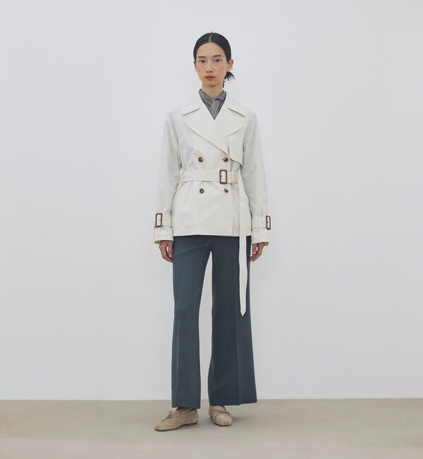 DES PRES「【WEB先行予約】 コットンドライクロス ショートトレンチコート」|トレンチコート|