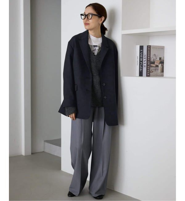 SLOBE IENA「《WEB限定/追加予約》PE SHARK ビックジャケット」|テーラードジャケット|