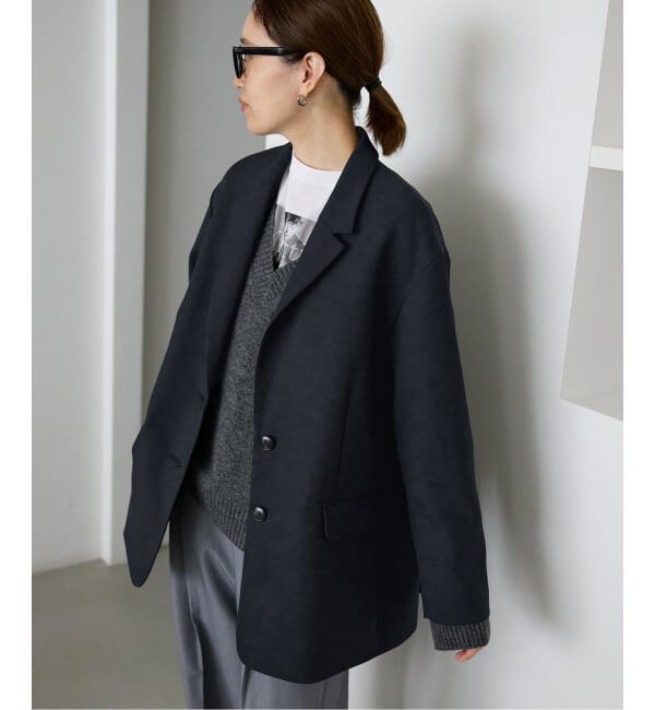 SLOBE IENA「《WEB限定/追加予約》PE SHARK ビックジャケット」|テーラードジャケット|