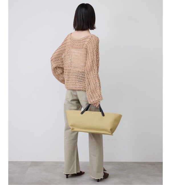 SLOBE IENA「《予約》ギマヤーンメッシュボートネックニット」|ニット・セーター|