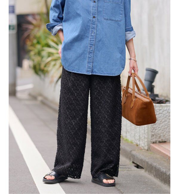 JOURNAL STANDARD relume「キカカットジャガードパンツ」|その他|ブラック