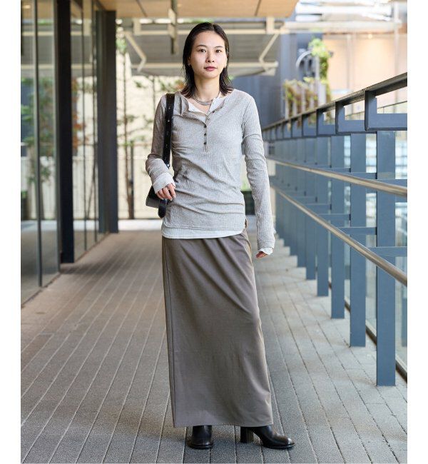 JOURNAL STANDARD「《追加2》フィブリルキュプラジャージーマキシスカート」|スカート|