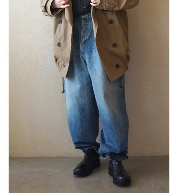 journal standard luxe「《追加2》13OZデニム タックラウンドパンツ」|デニム|