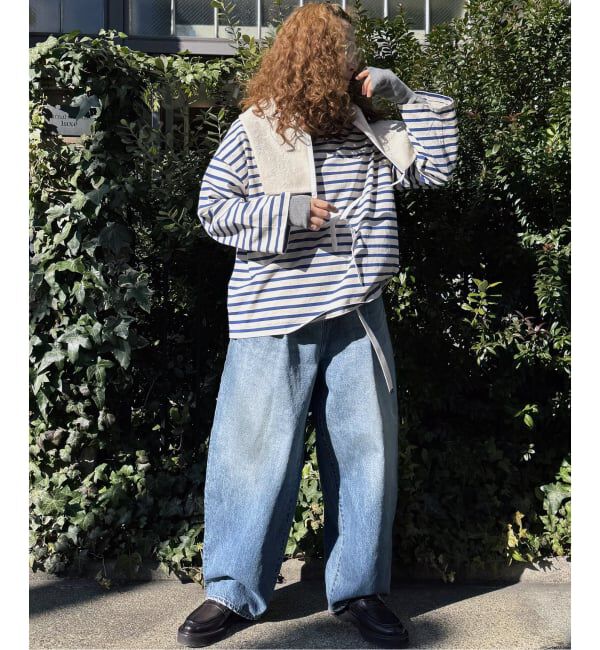 journal standard luxe「《追加2》13OZデニム タックラウンドパンツ」|デニム|