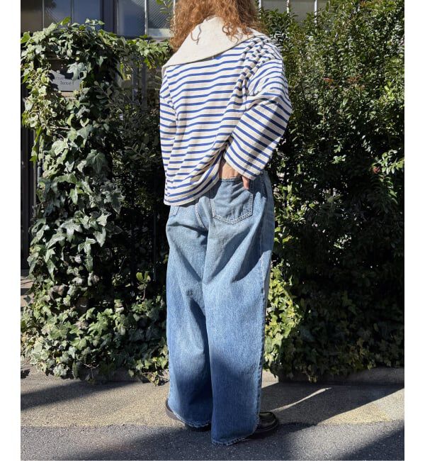 journal standard luxe「《追加2》13OZデニム タックラウンドパンツ」|デニム|