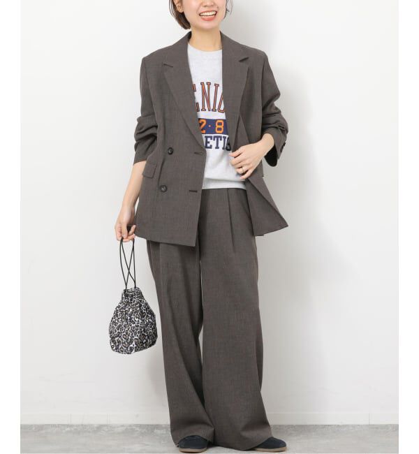 JOURNAL STANDARD relume「《予約》［26SS新作 / 防シワ］メランジドビーダブルジャケット」|テーラードジャケット|