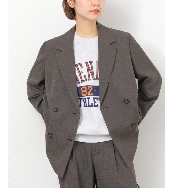 JOURNAL STANDARD relume「《予約》［26SS新作 / 防シワ］メランジドビーダブルジャケット」|テーラードジャケット|