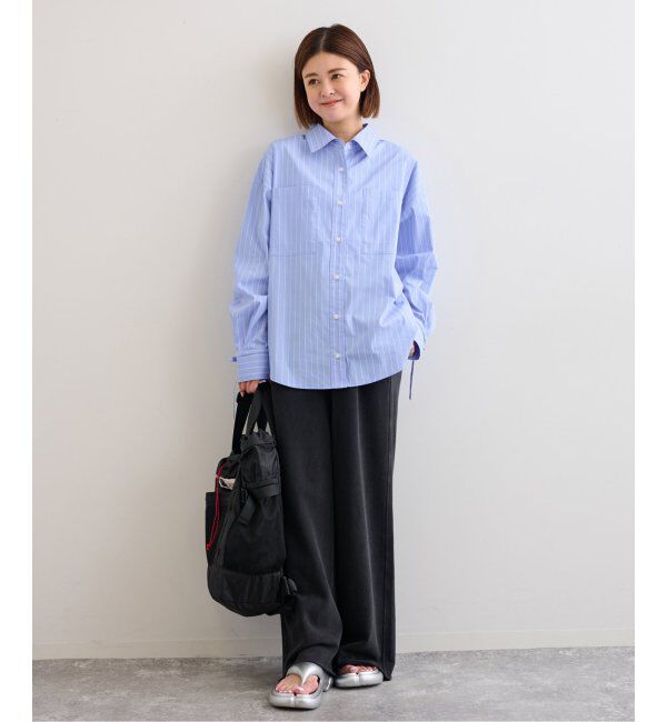 U by SPICK&SPAN「リボンスリーブオーバーシャツ」|シャツ・ブラウス|