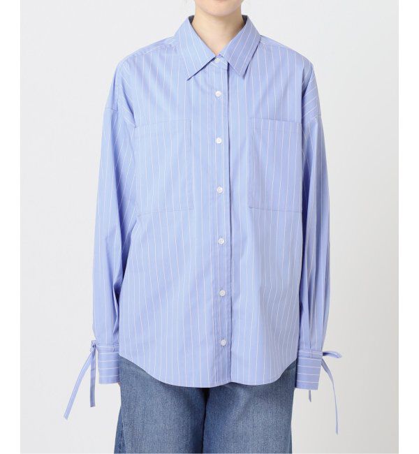 U by SPICK&SPAN「リボンスリーブオーバーシャツ」|シャツ・ブラウス|