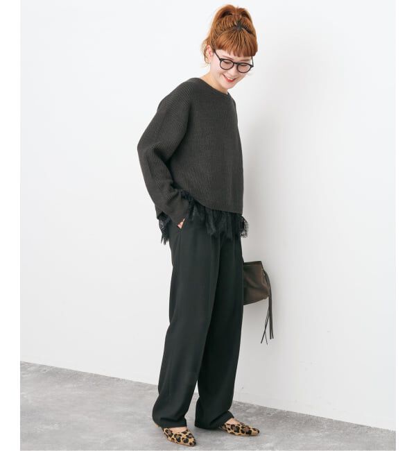 ＜手洗い可＞起毛タックテーパードパンツ 手洗い可 / 追加》起毛タックテーパードパンツ | スピック＆スパン