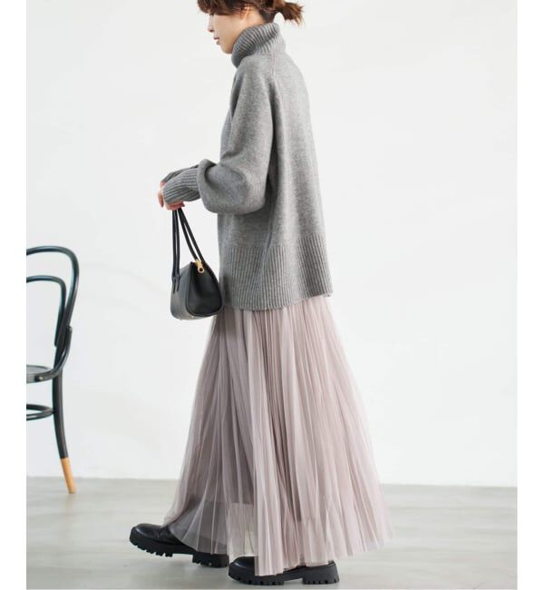 ウールカシミヤ ラグランタートルニット（Spick and Span）｜ルミネの