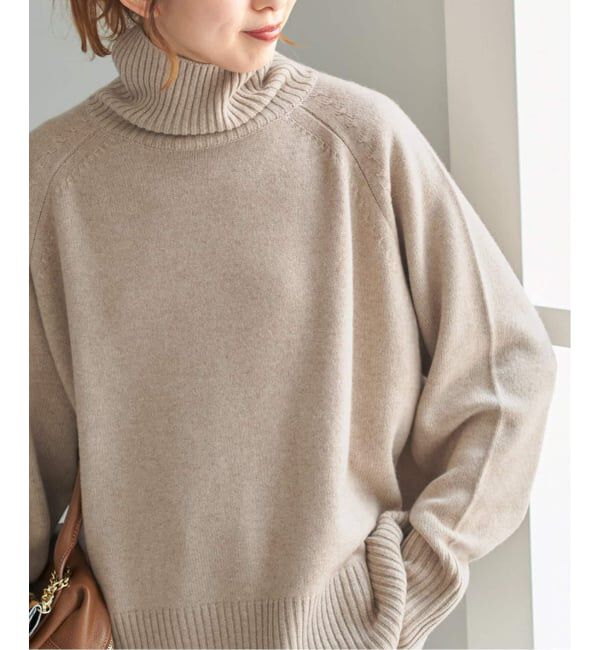 ウールカシミヤ ラグランタートルニット（Spick and Span）｜ルミネの