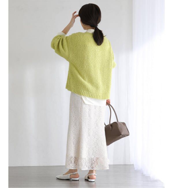  「《予約》【洗える】マーメイドレーススカート」|スカート|