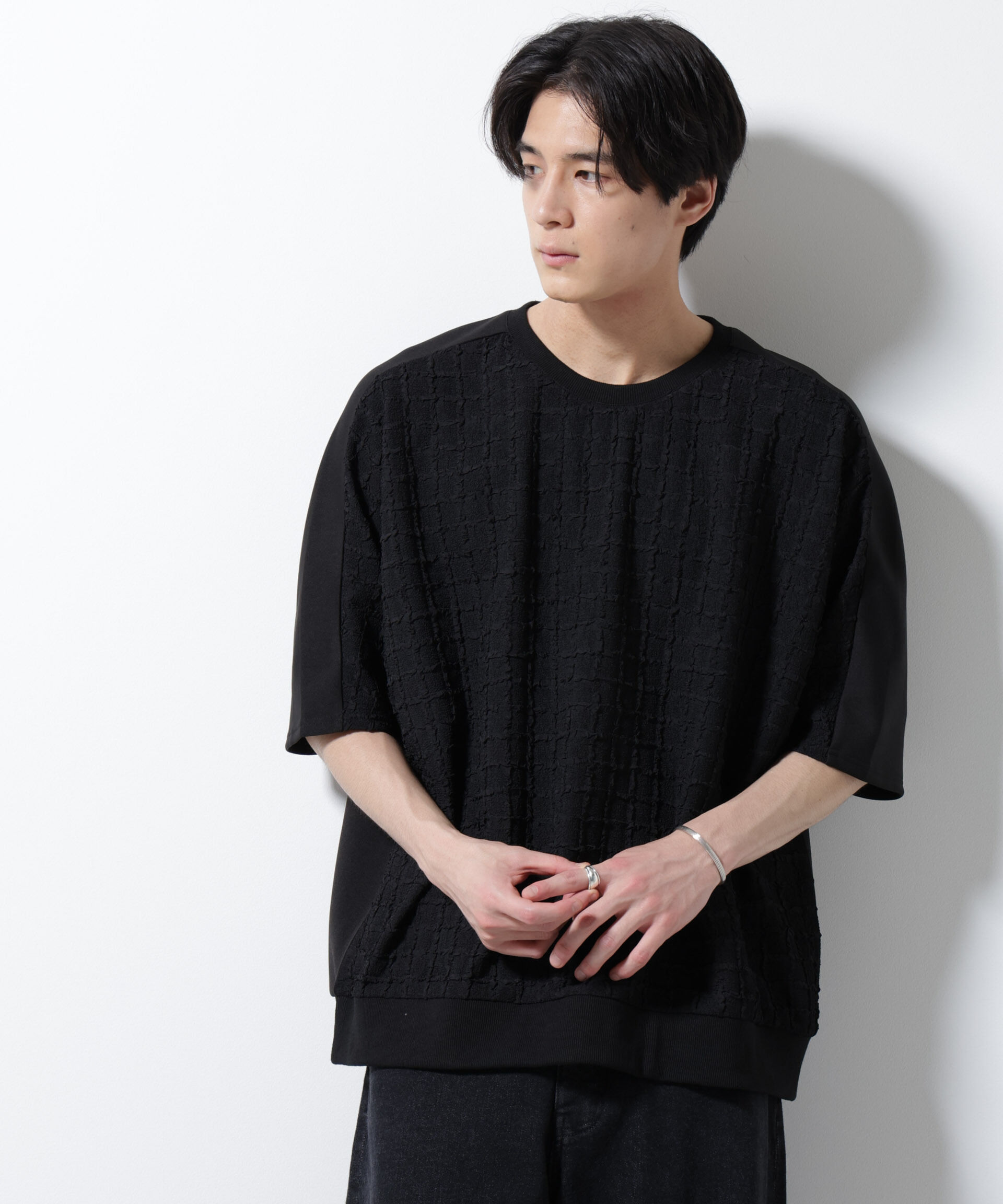 nano･universe「フクレジャガードTシャツ」|Tシャツ・カットソー|