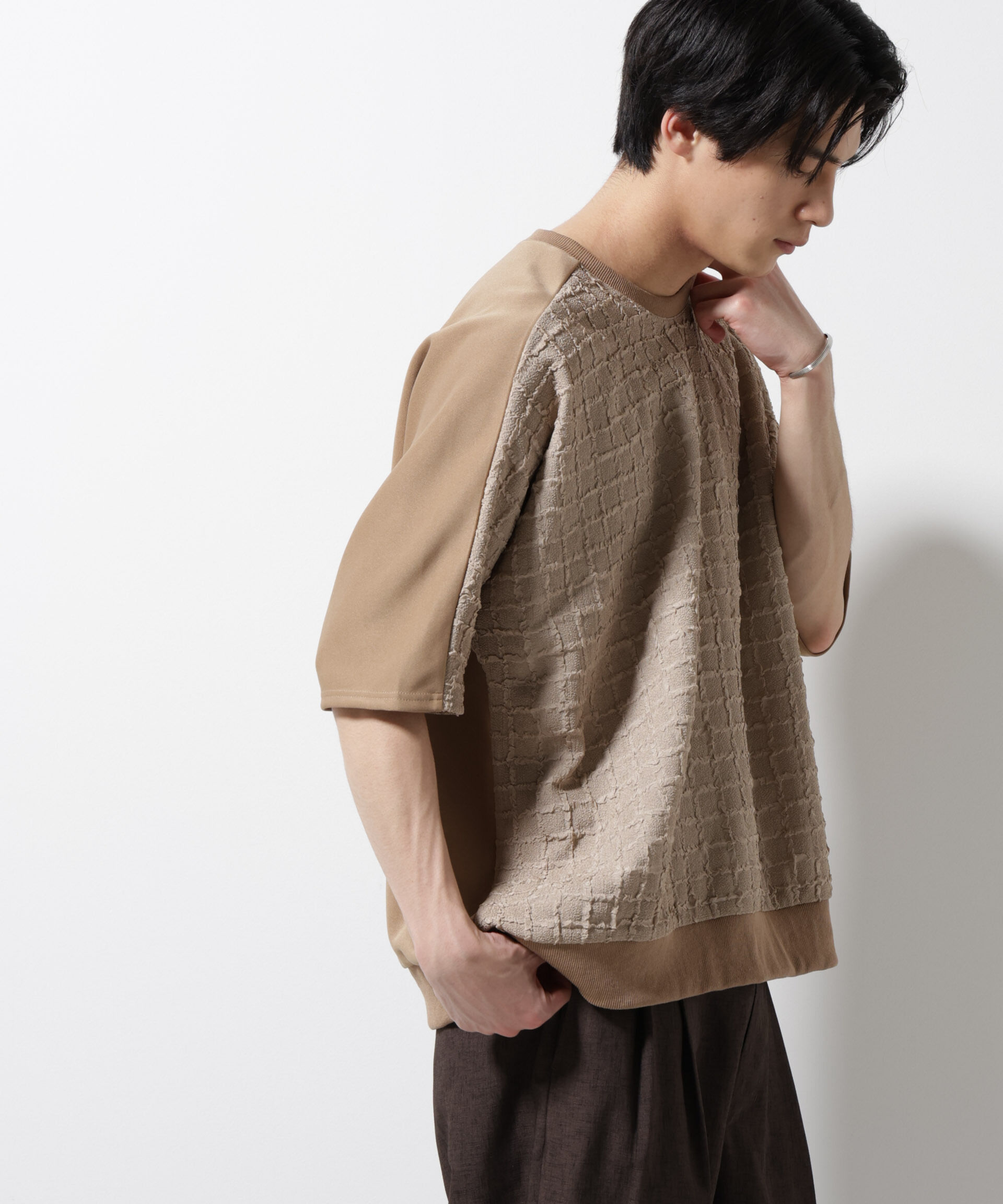 nano･universe「フクレジャガードTシャツ」|Tシャツ・カットソー|