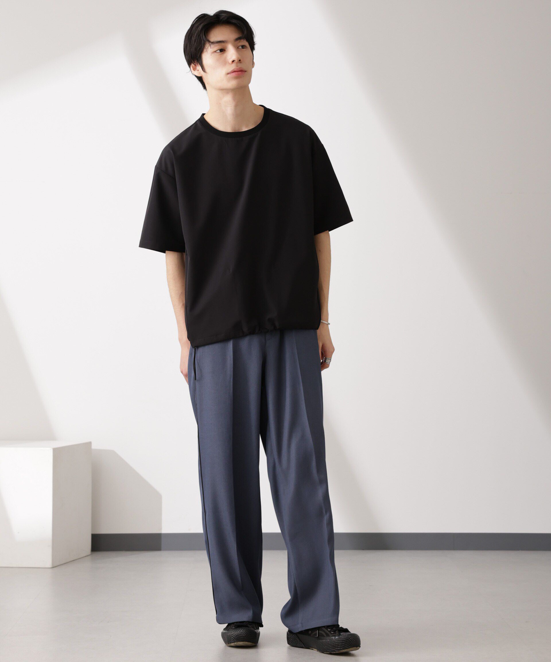  「ライトウェイトストレッチ プルオーバー半袖(セットアップ可)」|Tシャツ・カットソー|