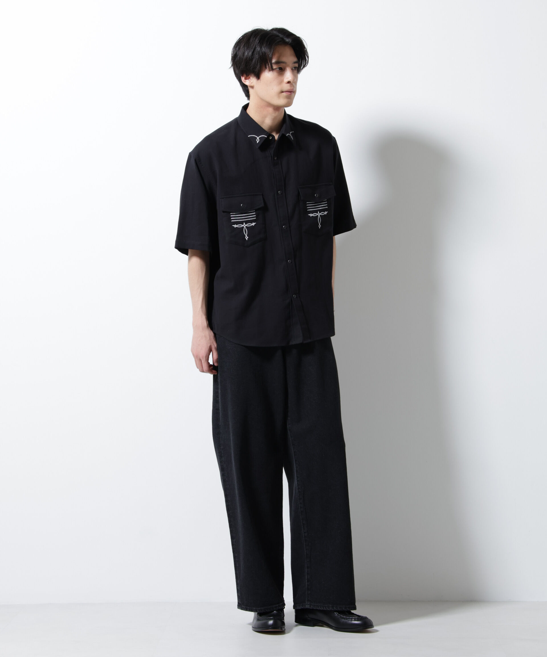 nano･universe「エンブロイダリー ウェスタンシャツ」|シャツ・ブラウス|