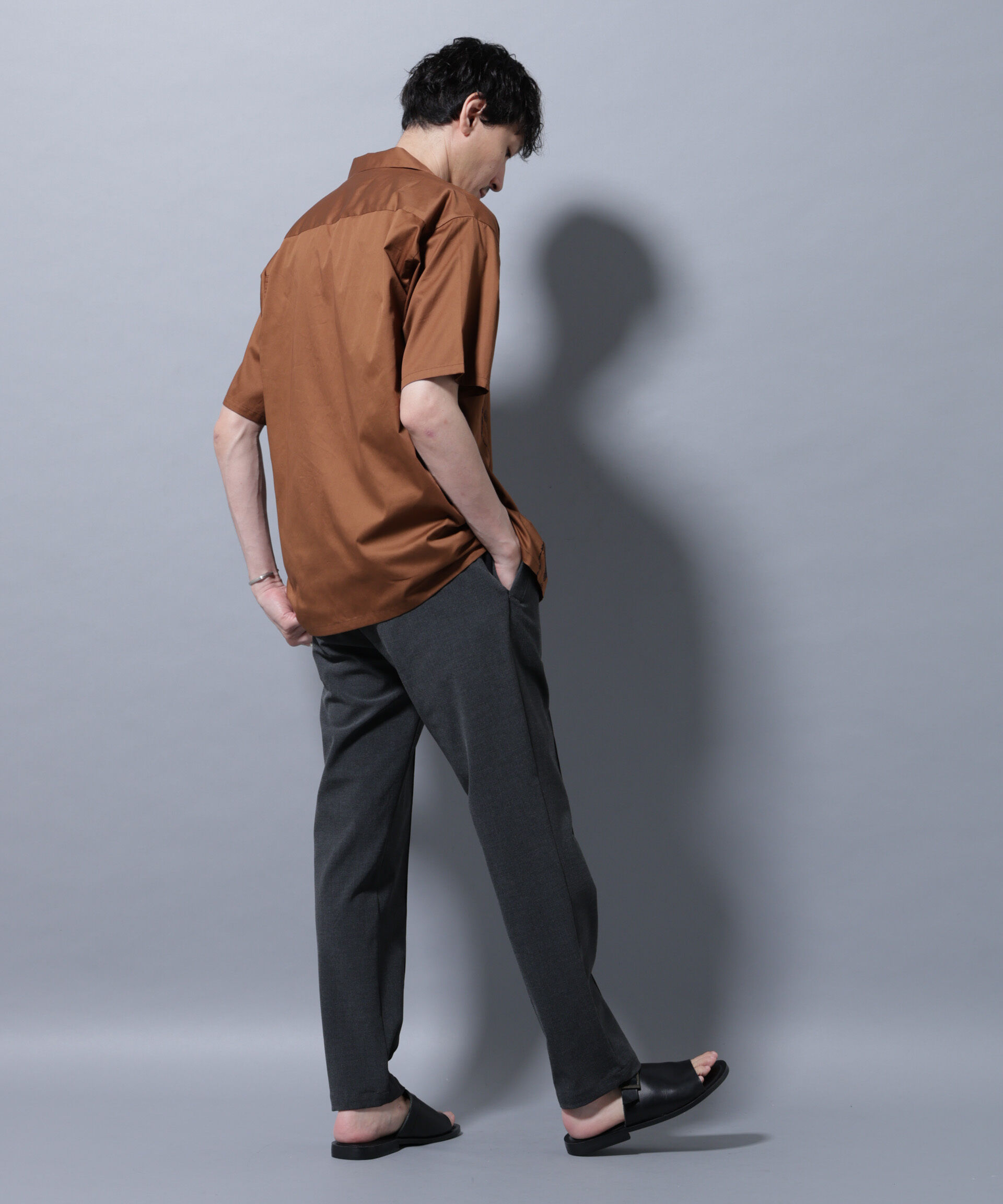 nano･universe「エンブロイダリー オープンカラーシャツ」|シャツ・ブラウス|