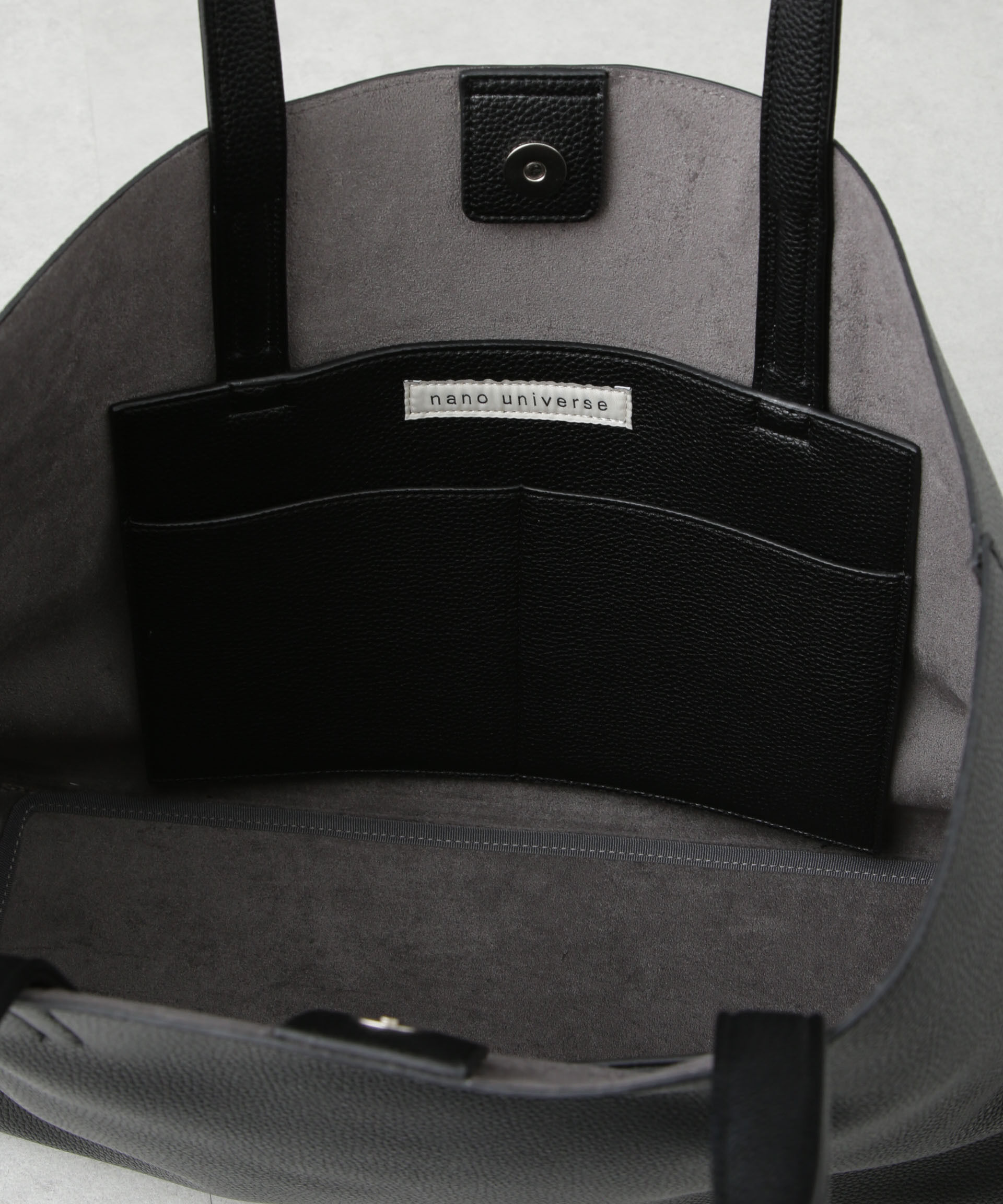 nano･universe「フェイクレザートートバッグ」|ショルダー・メッセンジャー|