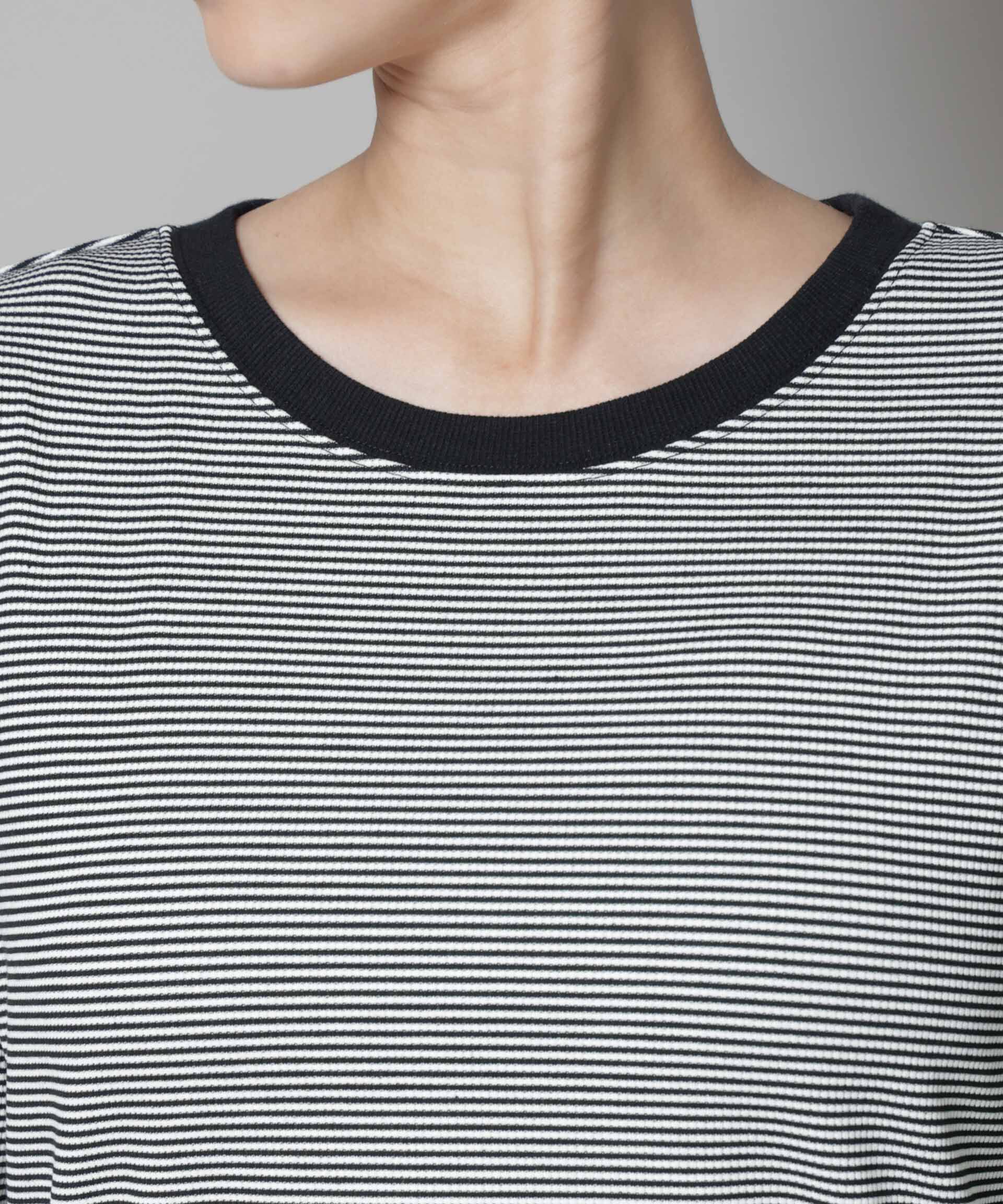 nano･universe「ミジンボーダーロングスリーブTシャツ」|Tシャツ・カットソー|