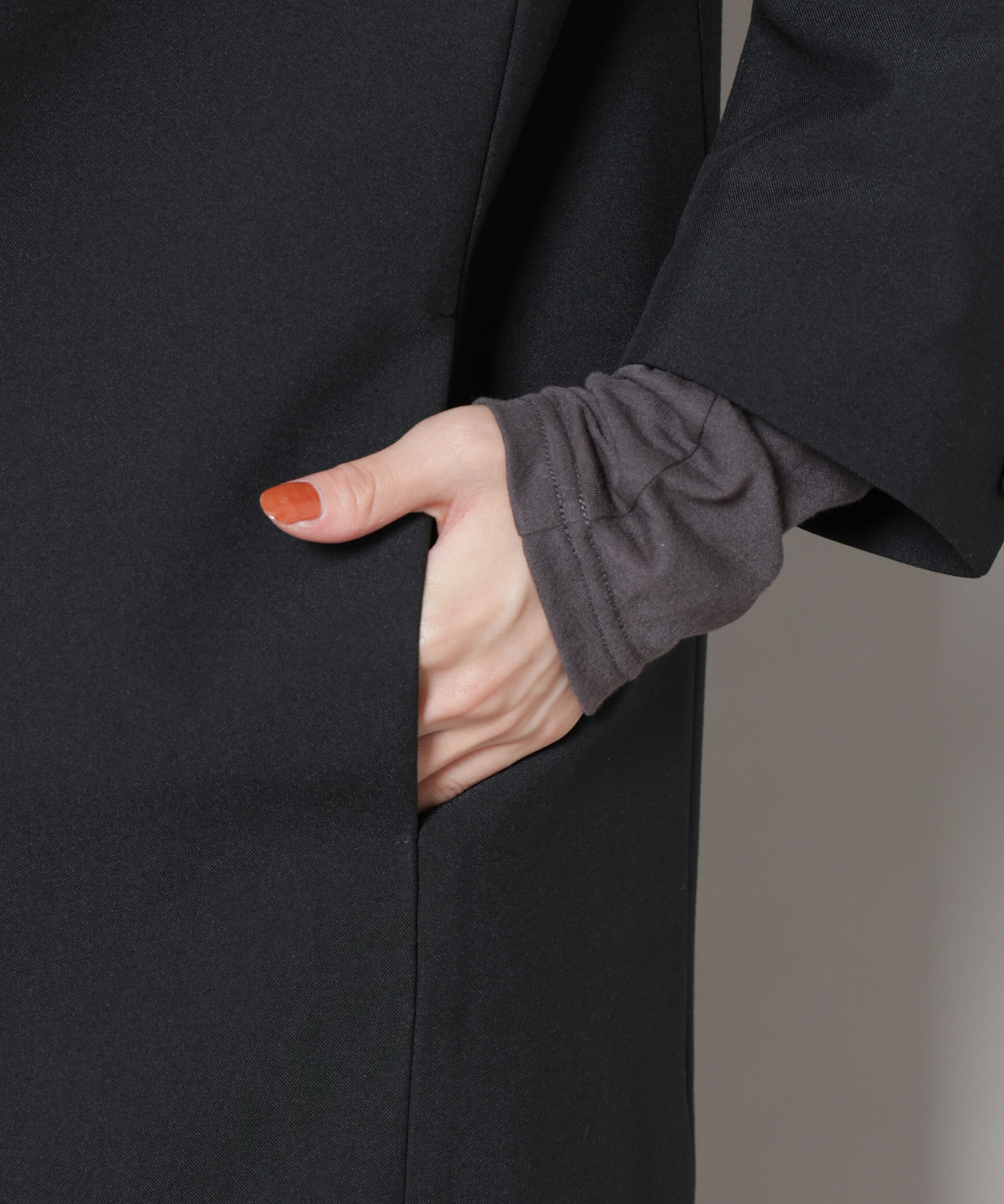 nano･universe「カラーレスワイドショルダージャケット(セットアップ可)」|テーラードジャケット|