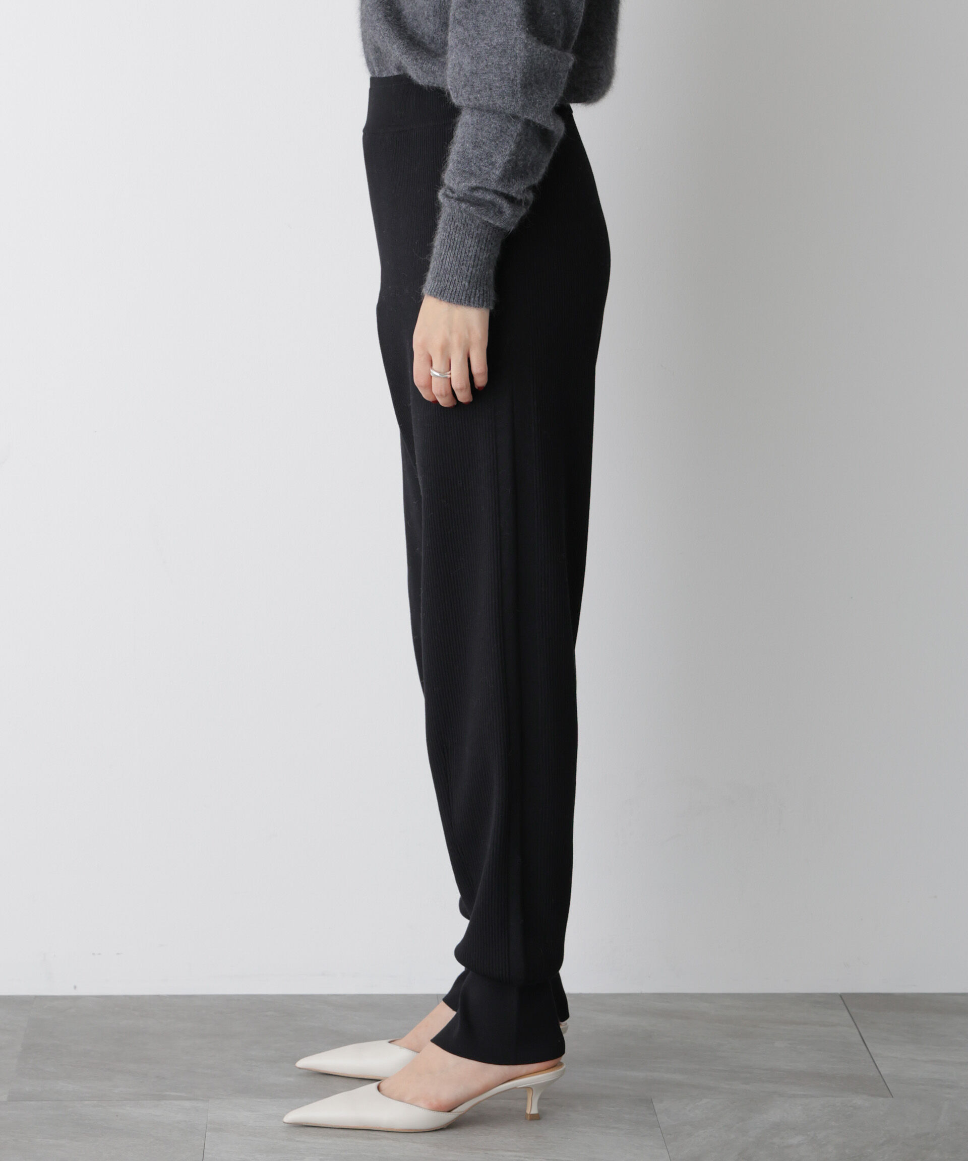  「「STEVELOUR」裾リブニットパンツ」|その他|